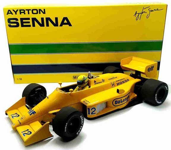 Imagem de F1 Lotus Renault 99T Ayrton Senna 1987 Vitoria Mônaco 1/18