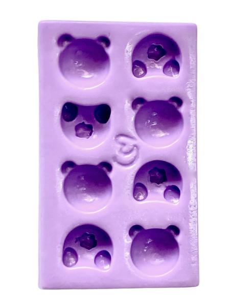 Imagem de F1652 molde de silicone rosto e bumbum urso confeitaria biscuit