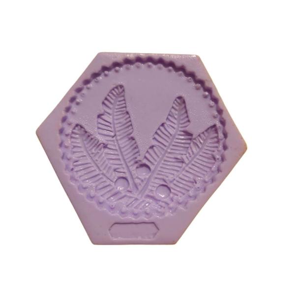 Imagem de F950 molde de silicone penas confeitaria biscuit