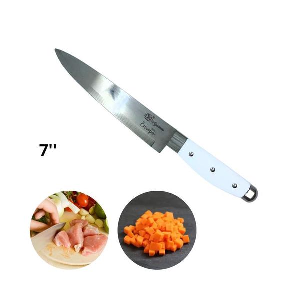 Imagem de Faca 7' Inox Cozinha Carne Legumes Frutas Peixe Churrasco