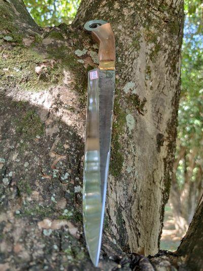 Imagem de Faca Aço Carbono Picanheira Artesanal 42 Cm Cabo Aroeira E Bainha