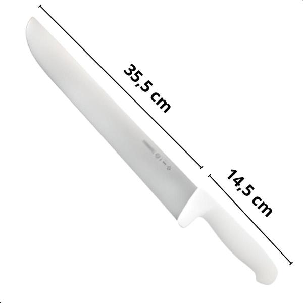 Imagem de Faca açougueiro profissional 14 carne em aço inox 35,6 cm master line mundial 