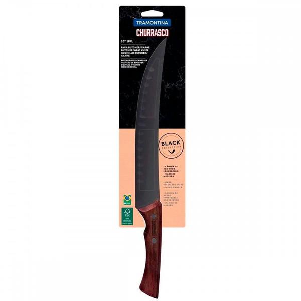 Imagem de Faca Butcher/Carne Tramontina Churrasco Black 10'' - 22841110