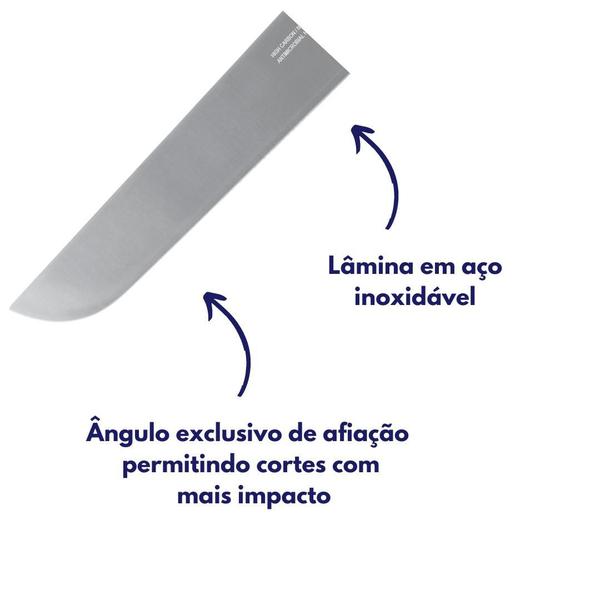 Imagem de Faca carne refile aereo lam. reta larga inox 35cm bky203-14