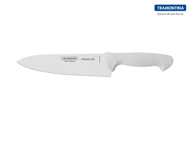 Imagem de Faca Chef Carne-Cozinha 8" Tramontina Premium Branco 24476/188