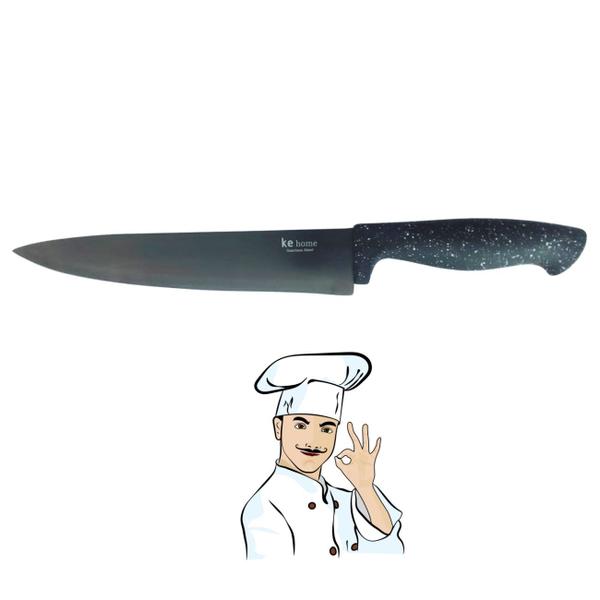 Faca Chef Profissional 8" Inox Titânio Premium Super Corte - Kehome Imagem de Faca Chef Profissional 8" Inox Titânio Premium Super Corte