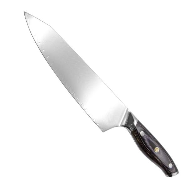 Faca Chefe Cozinha / Churrasco Aço Damasco 8,5" Luxo Profissional - ORIGINAL LINE Imagem de Faca Chefe Cozinha / Churrasco Aço Damasco 8,5" Luxo Profissional