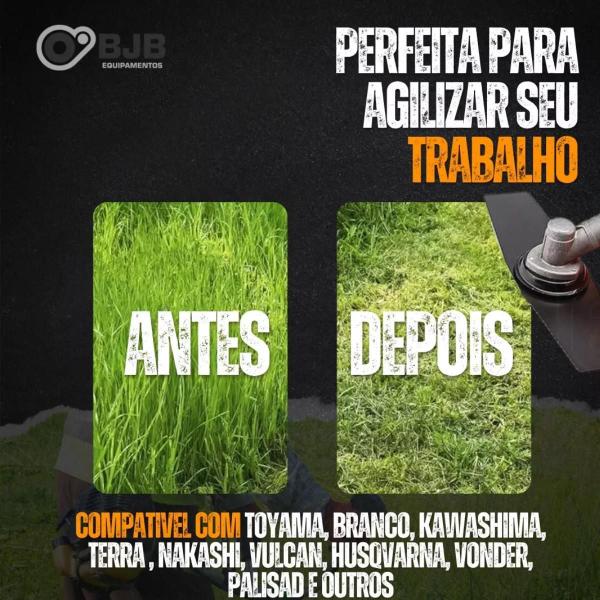Faca Corte Lamina Roçadeira 2 Pontas Para Branco Toyama - Bjb Imagem de Faca Corte Lamina Roçadeira 2 Pontas Para Branco Toyama
