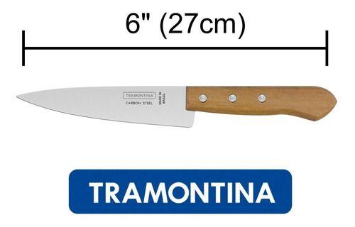 Imagem de Faca Cozinha Peixeira Aço Carbono 6  Tramontina