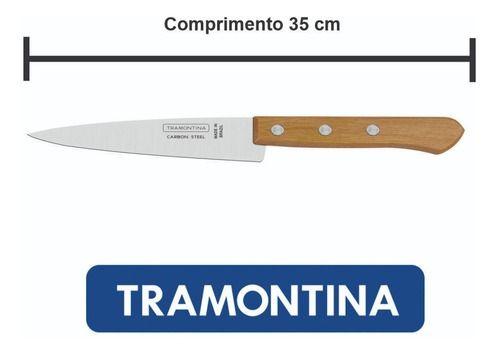 Imagem de Faca Cozinha Peixeira Aço Carbono 9   Tramontina