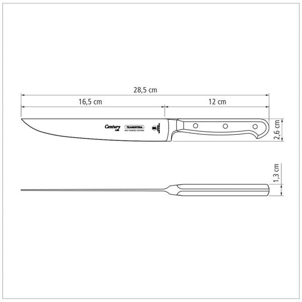 Imagem de Faca Cromo Lardear Century 7" - Tramontina