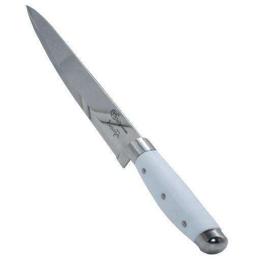 Imagem de Faca De Carne Chef Cozinha Churrasqueiro Inox Afiado 32Cm