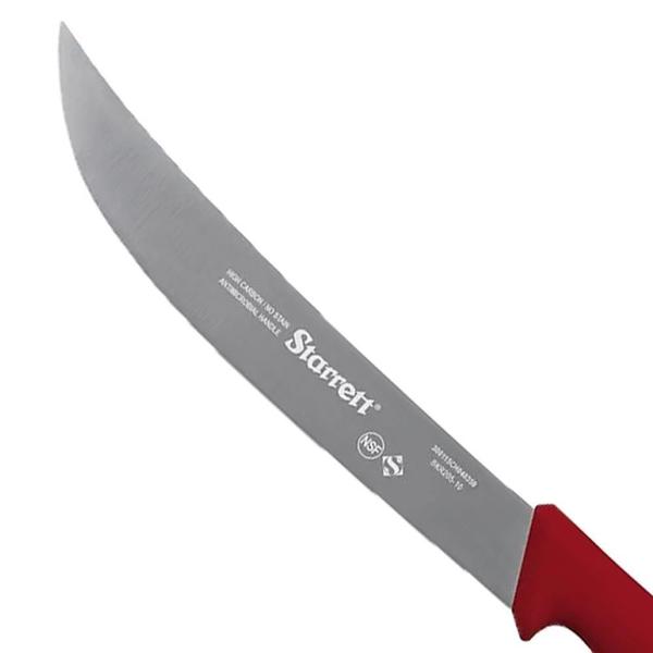 Imagem de Faca De Carne Curvada Larga 10'' Vermelha Bkr205-10 Starrett