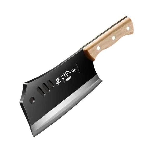 Imagem de Faca de Chef de Aço Carbono Alto - Afiada para Cortar Ossos - KR9195