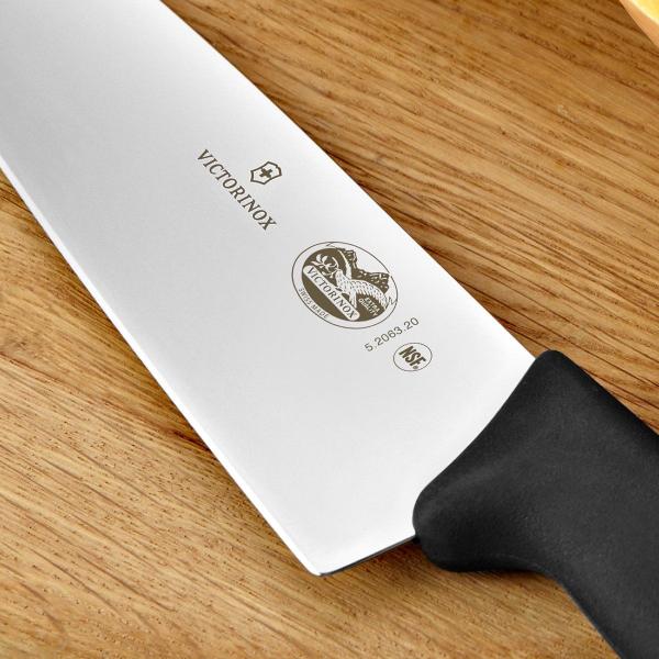 Imagem de Faca de cozinha Victorinox Swiss Army Fibrox preta 20cm