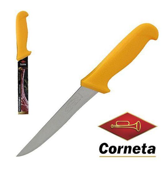 Imagem de Faca de Desossar Acougueiro de Inox 6'' Cabo Plastico Amarelo Premium - Corneta Cutelaria/Western