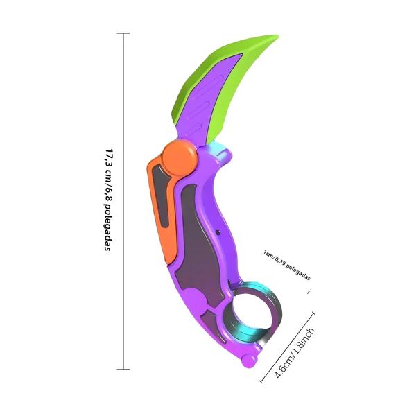 Imagem de Faca de Garra de Gravidade 3D - Brinquedo Borboleta para Alívio do Estresse