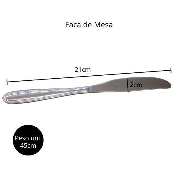 Imagem de Faca De Mesa Chef Line Com 12 Unidades chef line