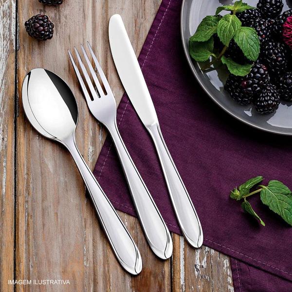 Faca de Mesa Laguna Tramontina em Aco Inox com 12 Pecas Imagem de Faca de Mesa Laguna Tramontina em Aco Inox com 12 Pecas