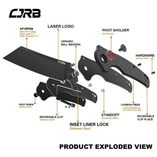 Imagem de Faca Dobrável Crag CJRB AR-RPM9 Preto