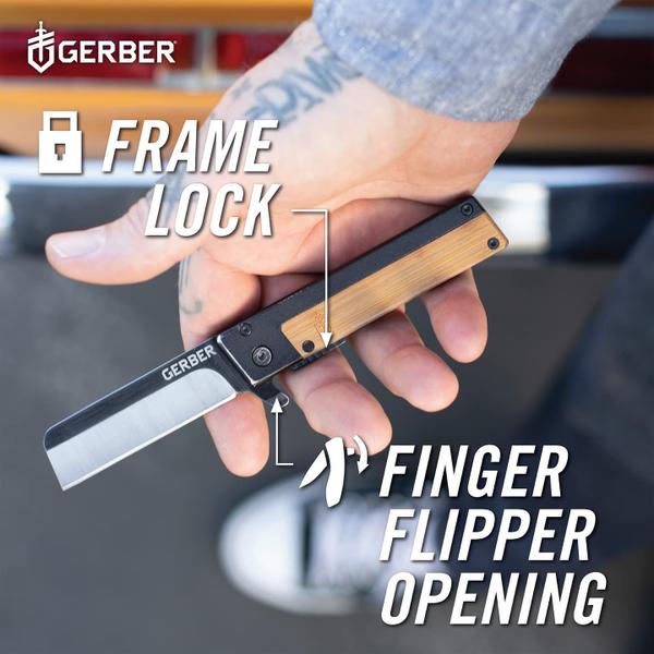 Imagem de Faca dobrável Gerber Gear Quadrant Clip EDC em aço inoxidável