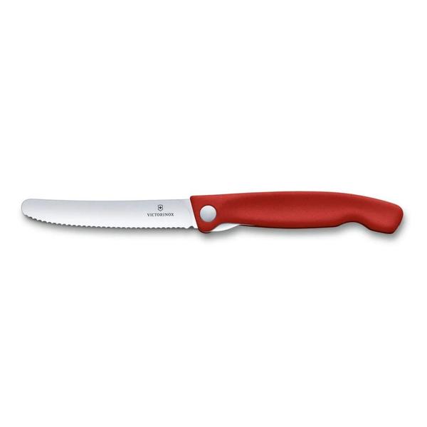 Imagem de Faca Dobrável Swiss Classic 11CM Lâmina Serrilhada Vermelha Victorinox Original