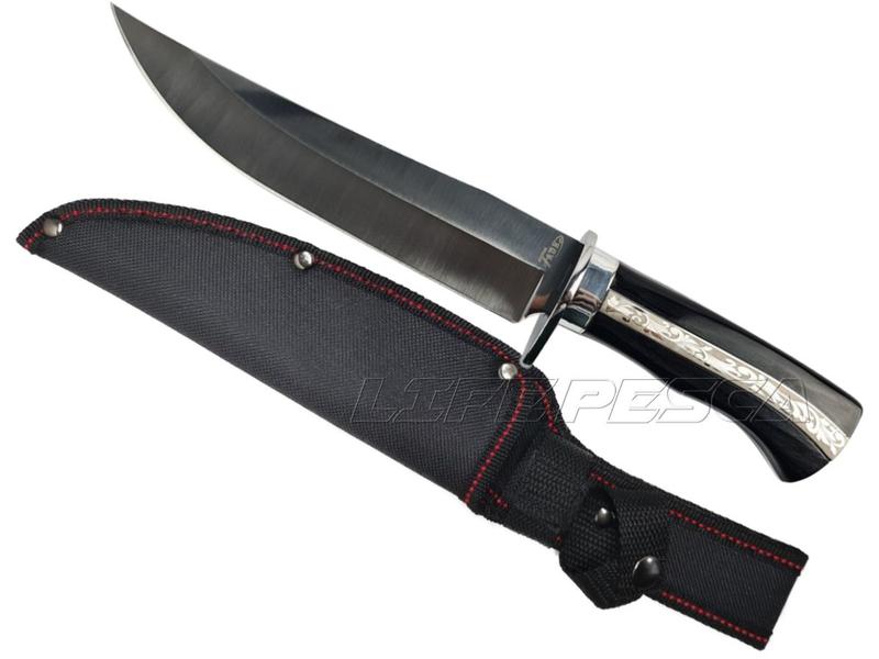 Imagem de Faca Esportiva Taue G49 Full Tang Cabo Artesanal em Madeira e Metal (31cm)