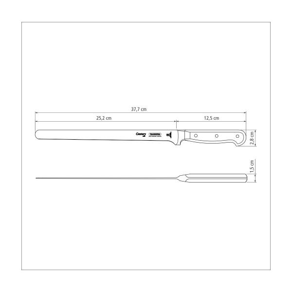 Imagem de Faca Fiambres Tramontina Century Inox 10" Profissional