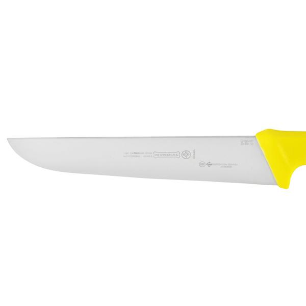 Imagem de Faca Inox Açougue Cabo Amarelo 10" - Mundial