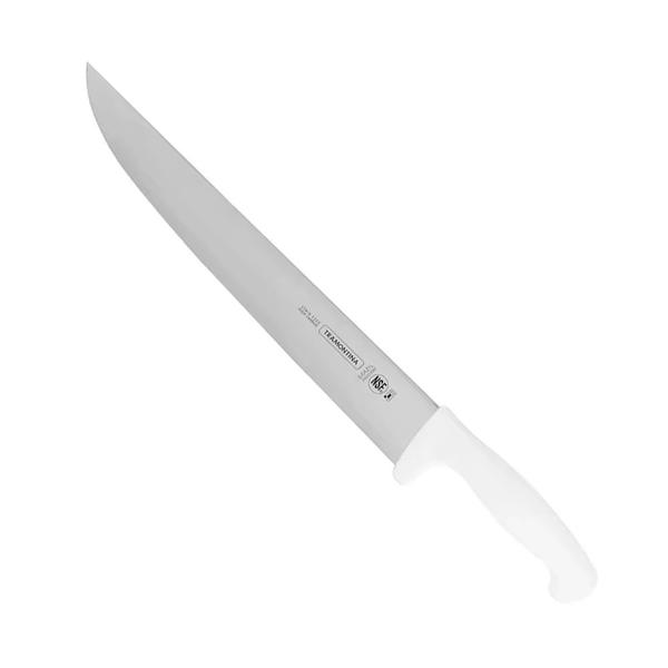 Imagem de Faca Inox Carne / Açougue com Cabo Branco 12" Master - Tramontina