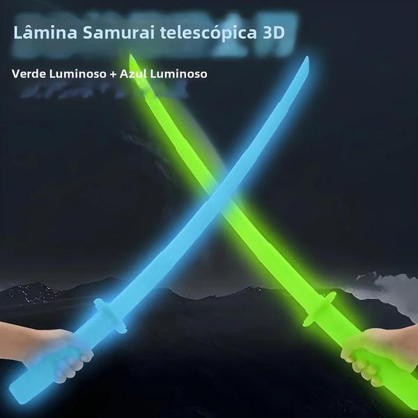 Imagem de Faca Katana Samurai Dobrável - Adulto - Brinquedo/Adereço de Foto 3D