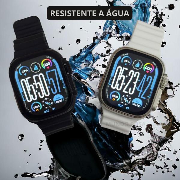 Faça Mais com Menos Esforço com o Relógio Inteligente Series 9 Ultra + 7 Pulseiras - MR Imagem de Faça Mais com Menos Esforço com o Relógio Inteligente Series 9 Ultra + 7 Pulseiras