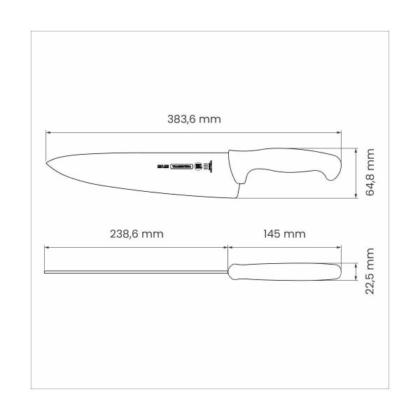 Faca para carne 10" - Tramontina Imagem de Faca para carne 10"