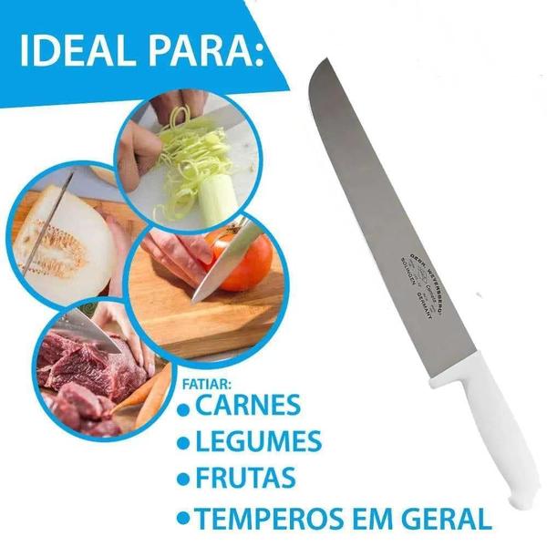 Imagem de Faca para Carne 12 POL Cabo Branco Tradicional CORNETA