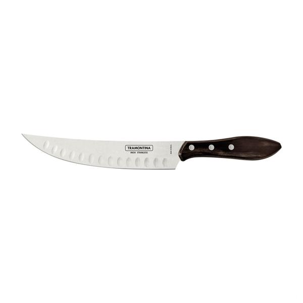 Imagem de Faca para Carne Butcher Cabo em Madeira Tratada Polywood Castanho 8"