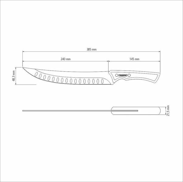 Imagem de Faca para Carne Butcher Churrasco Black 10'' Tramontina - 22841/110