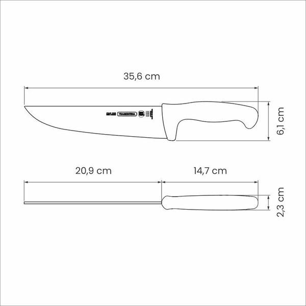 Imagem de Faca para Carne Profissional 8'' Tramontina - 24607/088