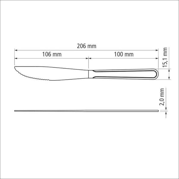 Faca para churrasco tramontina búzios em aço inox 4 Imagem de Faca para churrasco tramontina búzios em aço inox 4