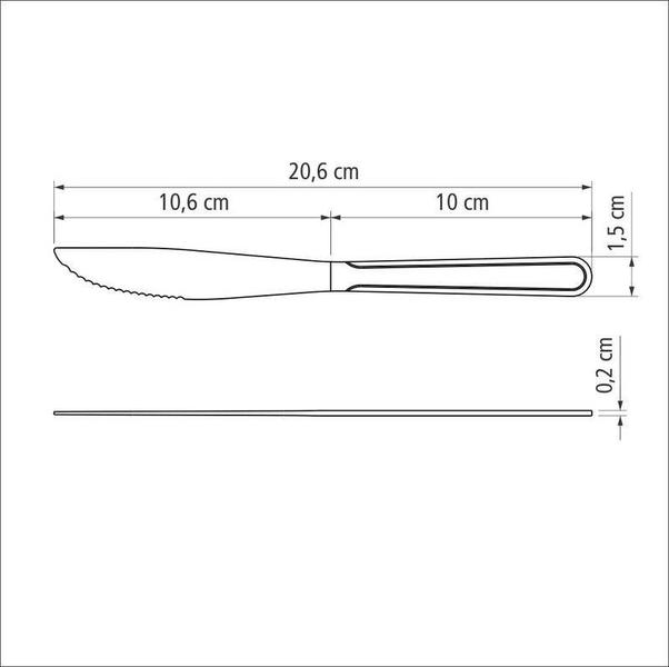 Faca para churrasco tramontina búzios em aço inox 4 Imagem de Faca para churrasco tramontina búzios em aço inox 4