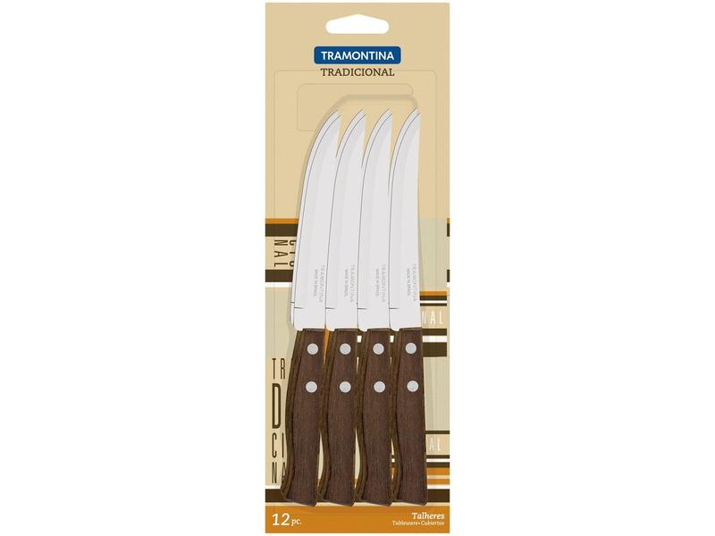 Faca para Churrasco Tramontina Inox 5” Tradicional - 12 Peças Imagem de Faca para Churrasco Tramontina Inox 5” Tradicional