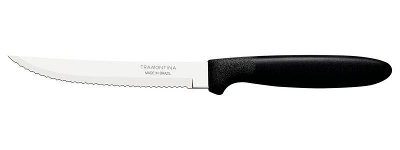Faca para churrasco tramontina ipanema com lâmina em aço inox e cabo de polipropileno preto 5 Imagem de Faca para churrasco tramontina ipanema com lâmina em aço inox e cabo de polipropileno preto 5