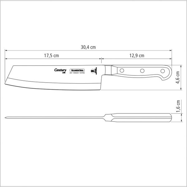 Imagem de Faca para Confeitaria Century 10" - Tramontina