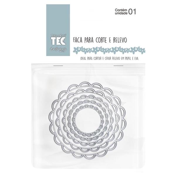 Imagem de Faca para Corte e Relevo Elegance Grande - Círculo Doily