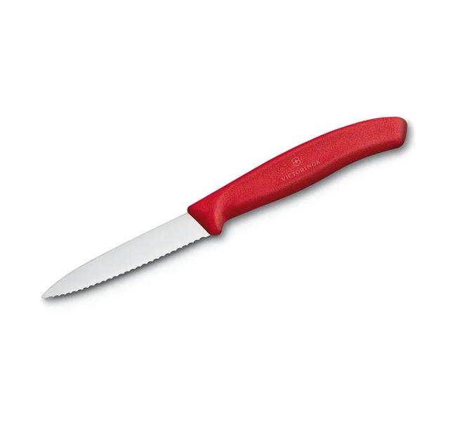 Faca para descascar 19cm Lâmina serrilhada 8cm SwissClassic Cabo Fibrox Victorinox 6.7631 Imagem de Faca para descascar 19cm Lâmina serrilhada 8cm SwissClassic Cabo Fibrox Victorinox 6.7631