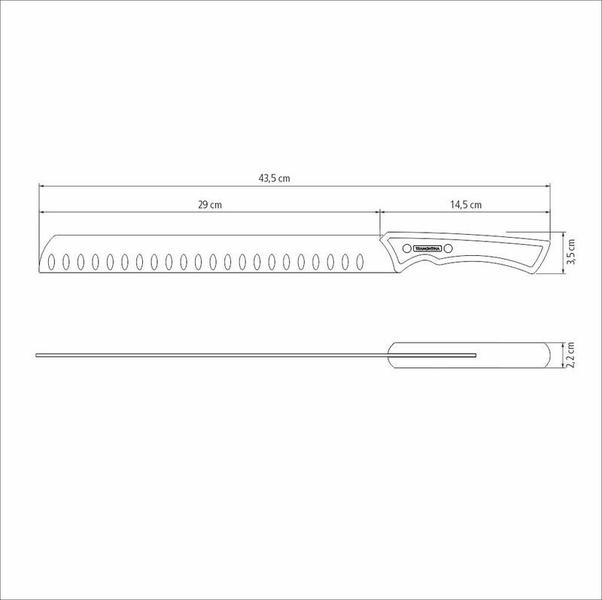 Imagem de Faca para Fatiar Tramontina Churrasco Black