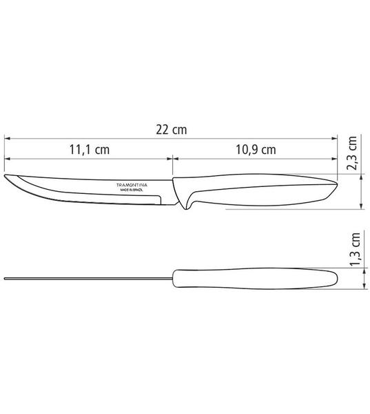 Imagem de Faca Para Frutas Plenus Tramontina Cabo Polipropileno Preto