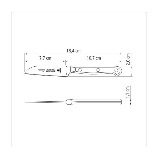 Imagem de Faca Para Legumes/frutas N3 Inox Century Tramontina