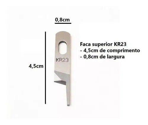 Imagem de Faca para Máquina Overloque - Ponto Cadeia - Interloque Cod: KR-23 + KR-35 STRONG