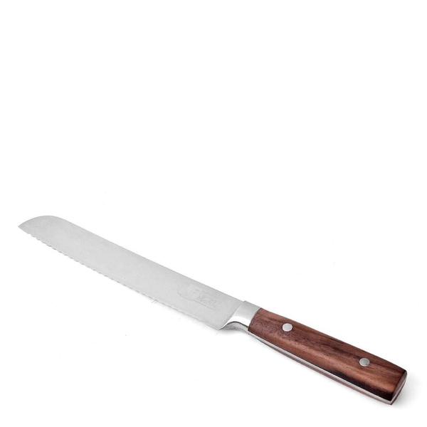 Faca para Pão de Aço Inox e Madeira James.F Classic 20CM Imagem de Faca para Pão de Aço Inox e Madeira James.F Classic 20CM