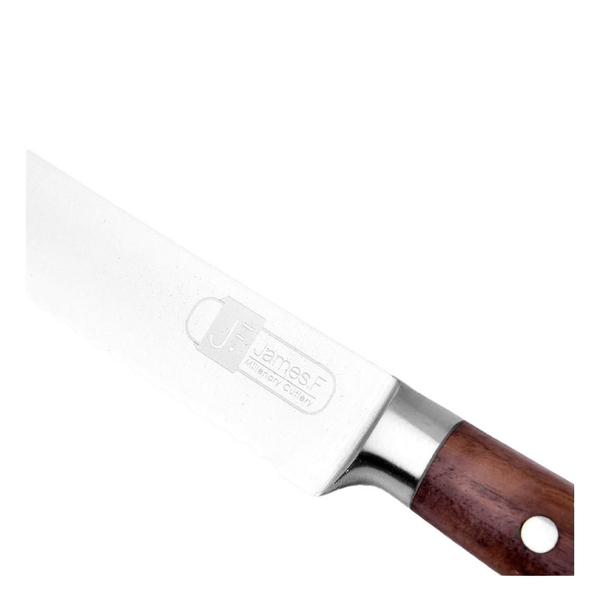 Faca para Pão de Aço Inox e Madeira James.F Classic 20CM Imagem de Faca para Pão de Aço Inox e Madeira James.F Classic 20CM